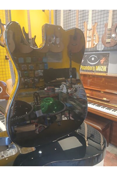PUANDORG Telecaster Elektro Gitar Gövdesi Siyah (Montaj delikleri hazır)