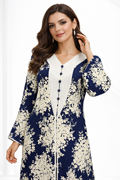 Shiladon جلابية فلورال فاخرة مريحة