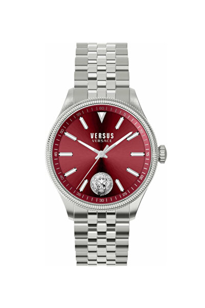 Versus Versace V WVSPHI4221 Men's Analog Wrist Watch with Red Round Dial - 45 MM