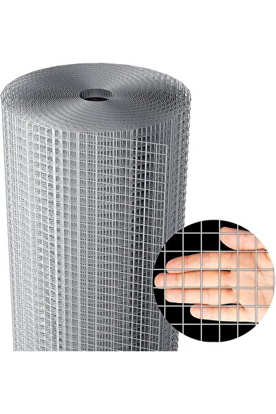 handanca Puntalı Tel Kafes 1 Metre eninde 10 Metre Boyunda 090mm 10x10 Delikl...