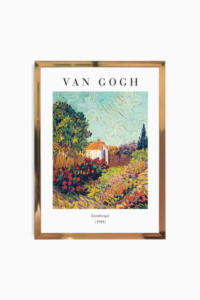 Raven Art Studio Vincent Van Gogh - Landscape, 1928 Painting + Frame