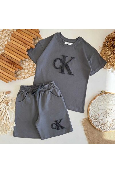 Karaniko Kids طقم شورتات وقمصان مدخنة للأطفال من الجنسين