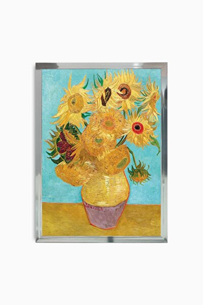 Raven Art Studio Vincent Van Gogh - Sunflowers, 1888 Painting + Frame