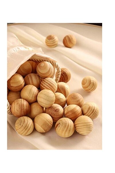 Silver Natural Cedar Wood Balls (Camphor Balls) -25 Camphor Balls for Elimina...