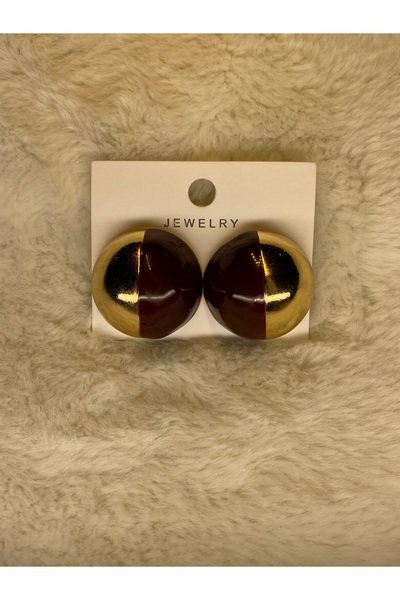 JEWELRY أقراط ذهبية مرصعة باللؤلؤ