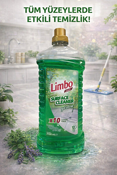 LİMBO Clean Garden Yüzey Temizleyici 2.5L – X10 Güç, 12 Saat Kalıcı Bahçe Fer...