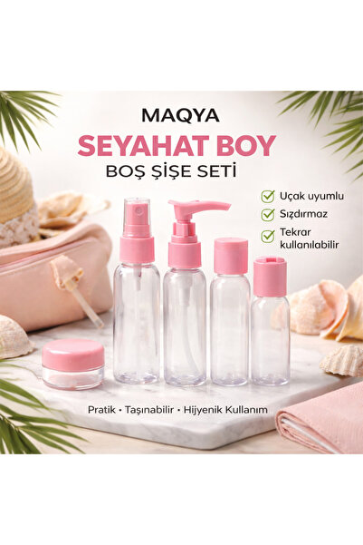 MAQYA KOZMETİK Karışık Renk Seyahat Dezenfektan Paketi Özel Fermuarlı Taşıma ...