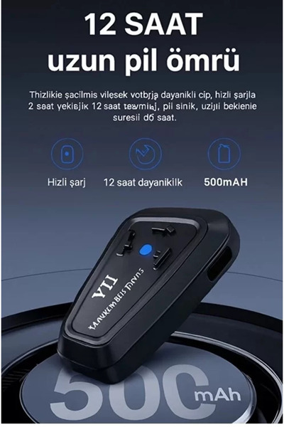 Kanonik Education Ακουστικά Bluetooth Y11 Ακουστικά μοτοσικλέτας με μικρόφωνο...