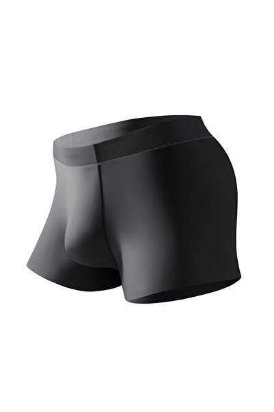 L&Wen ملابس داخلية رجالية بوكسر بدون خياطة، مصنوع من حرير ثلجي، يسمح بمرور ال...