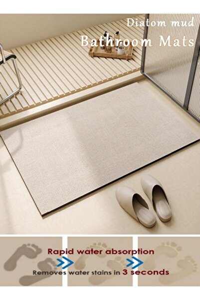 Generic Bath Mat Super Absorbent Diatom Mud Bathroom Mat Non-Slip Quick Dry T...