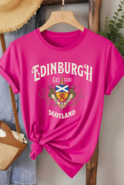 l'eivor تي شيرت نسائي مطبوع من ادنبره اسكتلندا