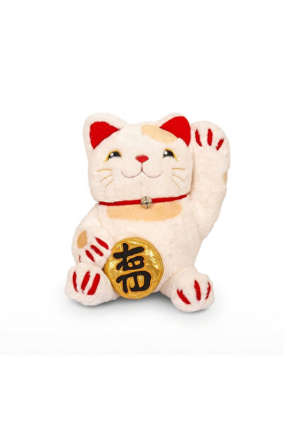 Perababy Lucky Maneki Neko Plush (Decorative Cat Pillow Toy 35 cm)