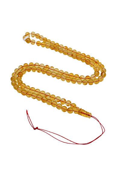 Generic Transparent Baltic Amber Rosary 99 Beads 16g 6.5mm Prayer Beads