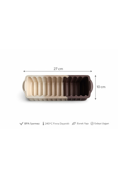 evolis kitchen 1 Piece Heat Resistant Fireproof Non-Stick Silicone Baton Cake Mold