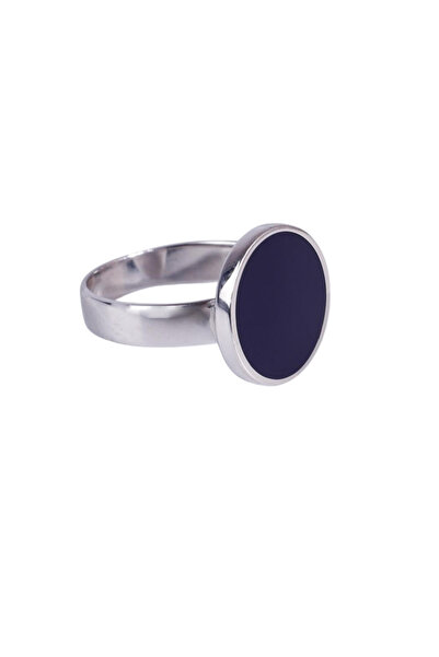 LORIX Royal Ring for Men Silver 925 Sterling Silver Navy Blue Ring