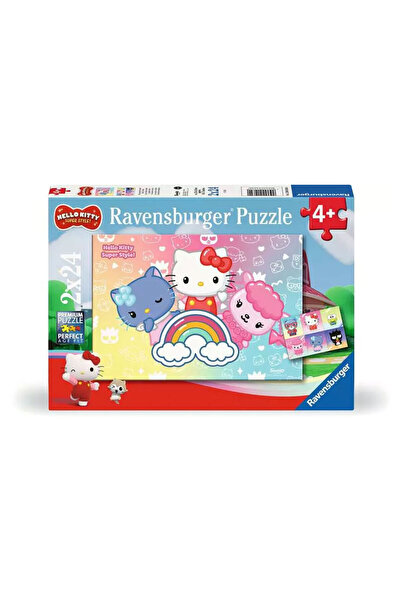 RAVENSBURGER 2x24 Parça Puzzle Hello Kitty 120010340