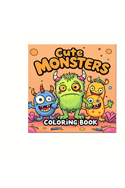 Choice كتاب تلوين الوحوش اللطيفة الأصلي للبالغين - 28 صفحة - النمط الأول |   ...