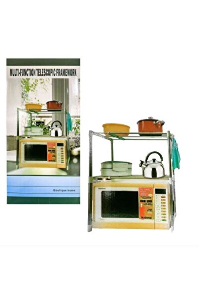 SimpluAcasa Organizator Extensibil pentru Microunde, 2 Niveluri, Raft Multifu...