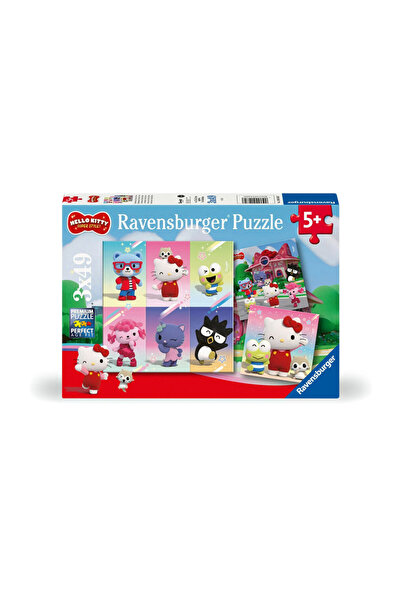 RAVENSBURGER Çocuk Puzzle 3x49 Parça Hello Kitty RPK120010357