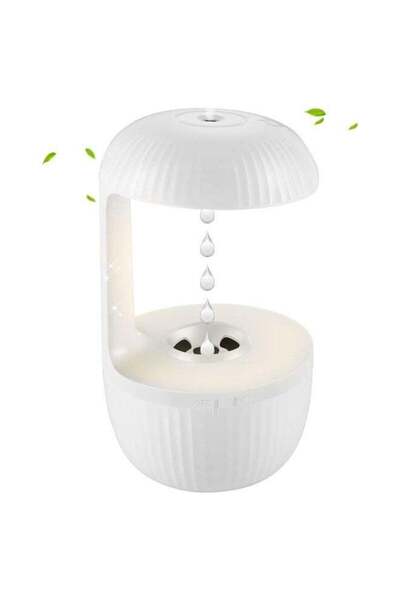 Arabest 500ML White Humidifiers, with Water Drop Levitating Plant,Suitable fo...