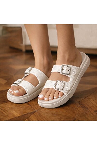 FASHION Slip On Comfort Buckle Slides for Women