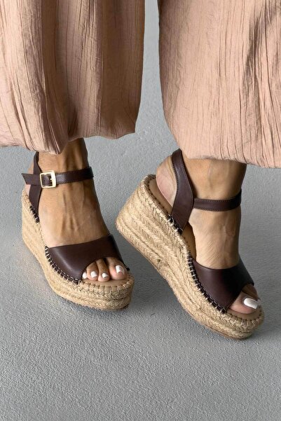 AYAKKABI PRENSİ Oliver Γνήσιο Δερμάτινο Τακούνι με Ενίσχυση ΚΑΦΕ ΜΑΤ