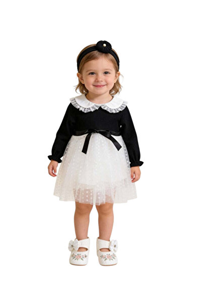The-kid.co MELIS KNIT and TULLE DRESS - BLACK