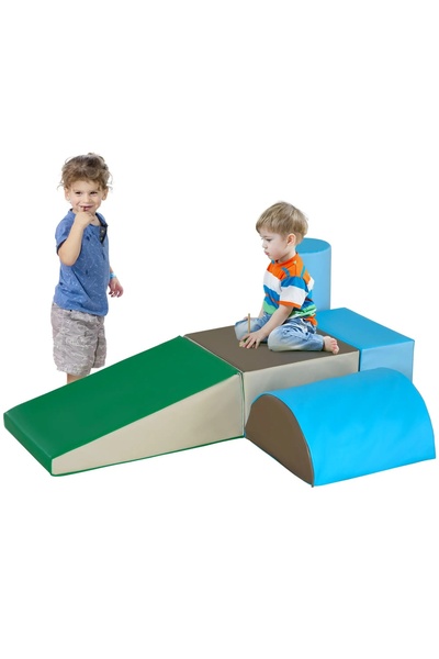 OEM Set de 5 blocuri de construcție pentru copii Re-Bloom, PU/spumă, multicol...