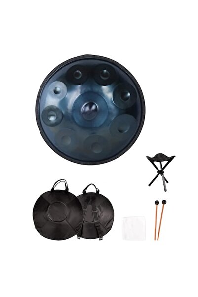 MUSLADY Instrument Muzical Handpan cu 9 note, Hang drum cu Husa de transport ...