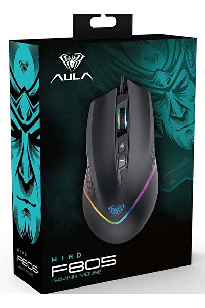 Aula F805 Wired Gaming Mouse – Full Color Breathing Light, Optical Sensor, Er...