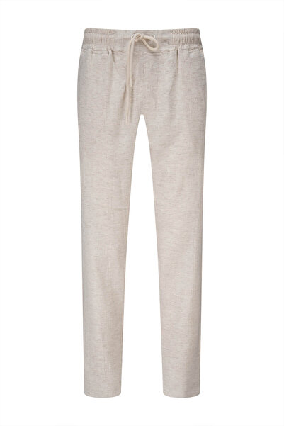 Hatemoğlu بنطلون قطني بجيوب جانبية بقصة عادية من إكرو