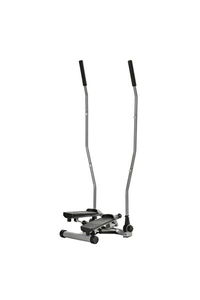 OEM Stepper fitness cu mânere și ecran LCD, oțel/ABS, negru/argintiu, 54 x 40...