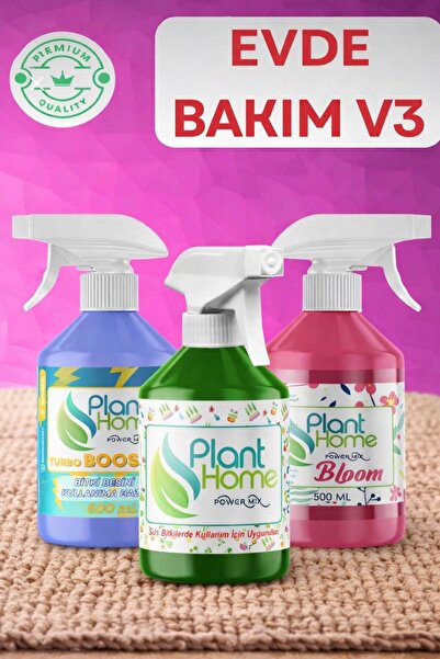 Plant Home Power Mix Evde Bakım V3 Bitki Seti - Power Mix ,Turbo Booster ve B...