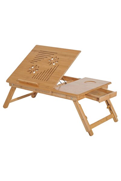 OEM Măsuță pentru laptop Re-Bloom, Bambus, 55 x 35 x 22-32.5 cm