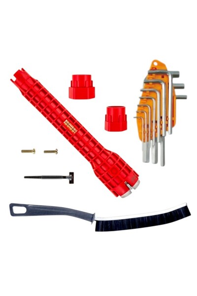 Universal Multifunctional wrench 8 in 1, for sanitary installation with Set o...