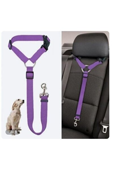 SimpluAcasa Car Seat Belt for Dogs, Headrest Attachment, Adjustable Length, D...