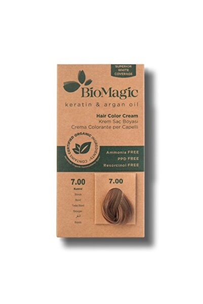 BIOMAGIC Cremă colorantă pentru păr 7.00 Blond