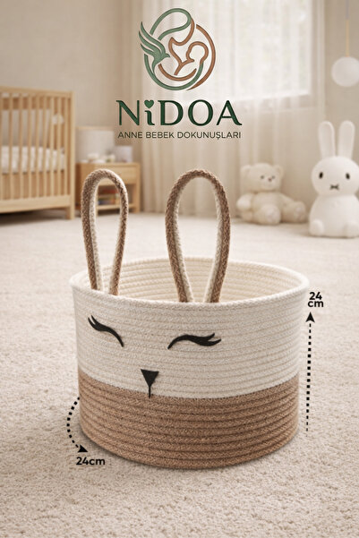 Nidoa Beige Single Jute Rope Rabbit Multi-Purpose Children's Room Toy Clothes...