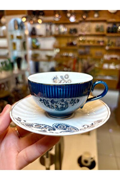 ACAR CLARISSA LACİVERT TEK KİŞİLİK TÜRK KAHVESİ FİNCANI