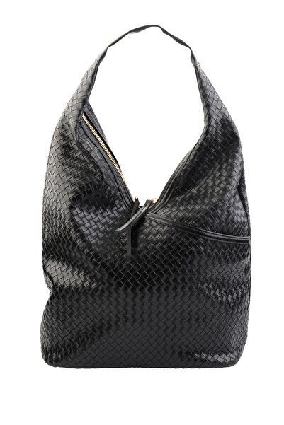 Bambi Μαύρη γυναικεία τσάντα ώμου C06257680516