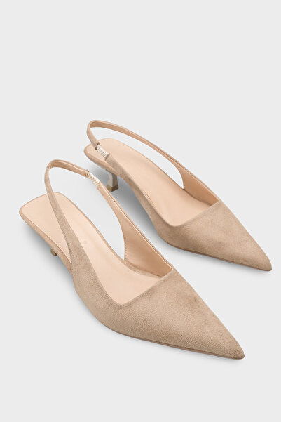 Capone Outfitters Lynett Pointed Toe Mid-Heeled Women's Shoes with Square Bac...