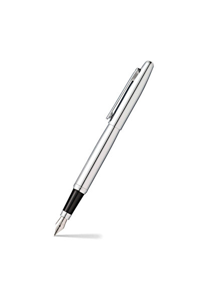 Sheaffer Pen Vfm E9421 Polished Chrome With Chrome Plated Trims Medium Fp