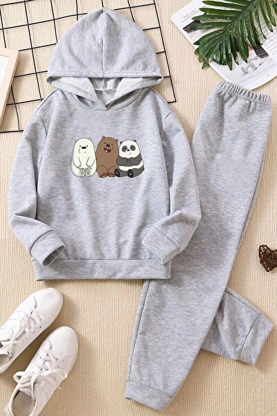 By Layina Kafadar Bears Printed Children's Tracksuit Set