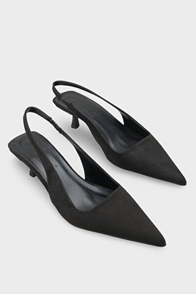 Capone Outfitters Lynett Pointed Toe Mid-Heeled Women's Shoes with Square Bac...