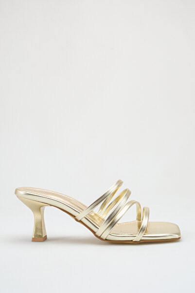 BUNİPARK Γυναικείες κομψές παντόφλες με τακούνι 7 εκ.