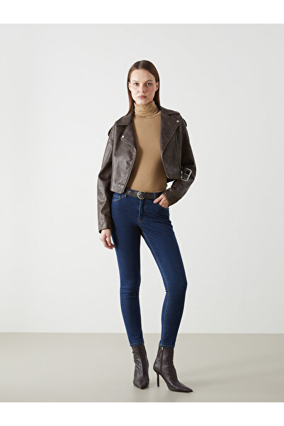 LC Waikiki Blugi de damă Mercury cu talie cu curea, croială skinny