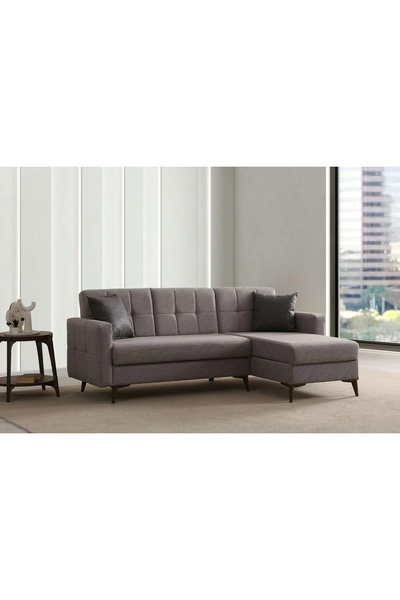 Vivense LİRYA SANDIKLI BAZALI KÖŞE KOLTUK, AÇIK GRİ
