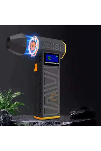 OEM Suflantă de aer portabilă, 6 trepte de viteză, lanternă LED, încărcare USB