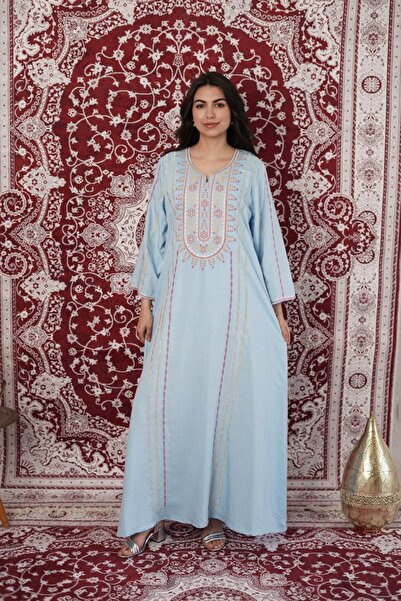 AFandina Embroidered Spirit Rose Robe – Soft Elegance with Luxurious Details