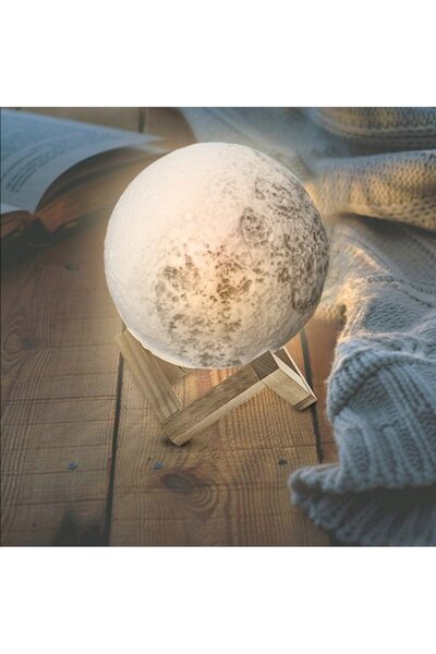 NO BRAND Lampă 3D-LUNĂ cu 3 tipuri de iluminare